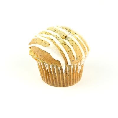 12-Pack Individually Wrapped Iced Lemon Poppy Muffin 2