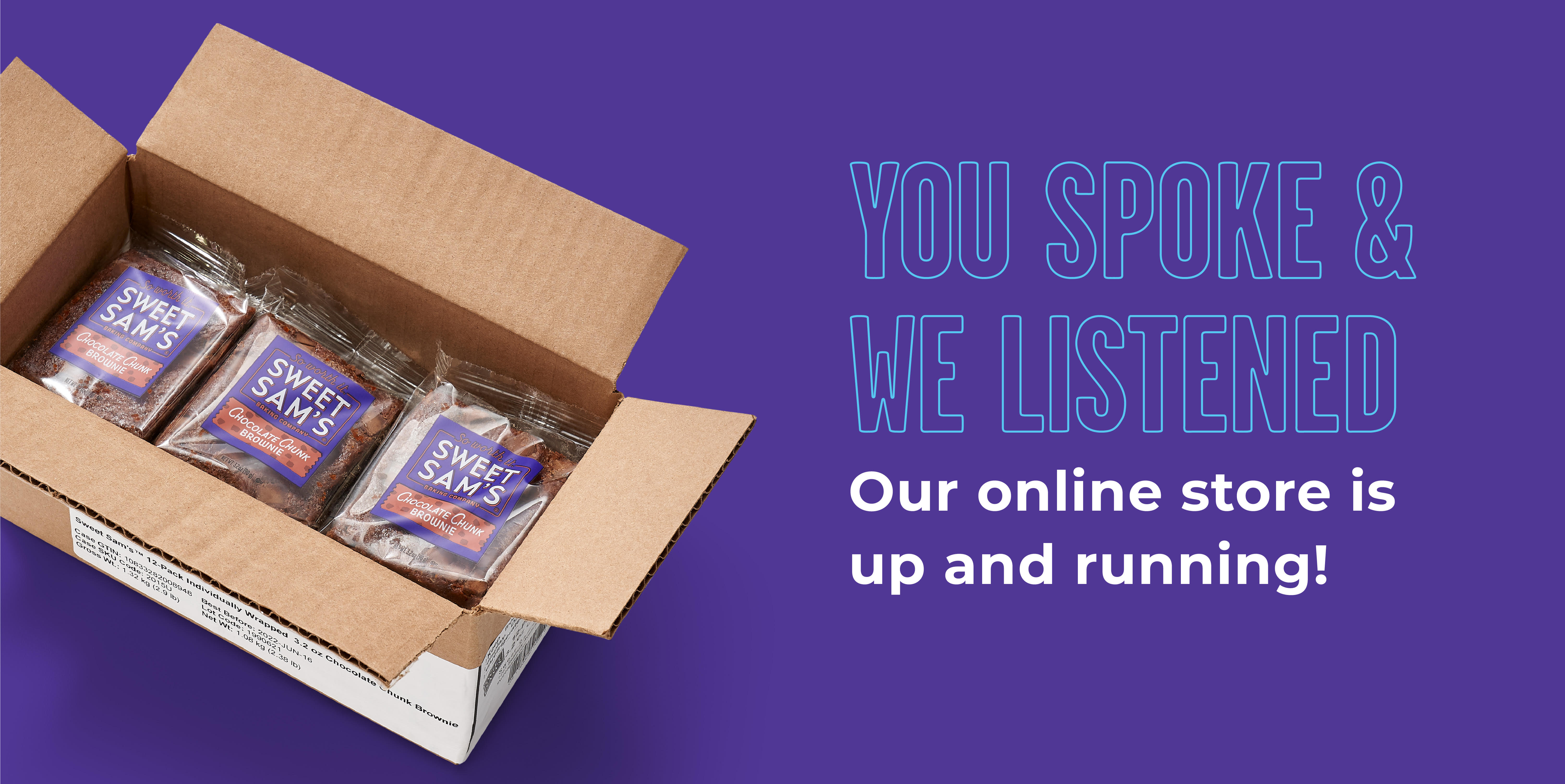 You Spoke We Listened: Our online store is up and running!